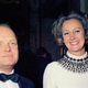 Graham poses with Truman Capote in 1966